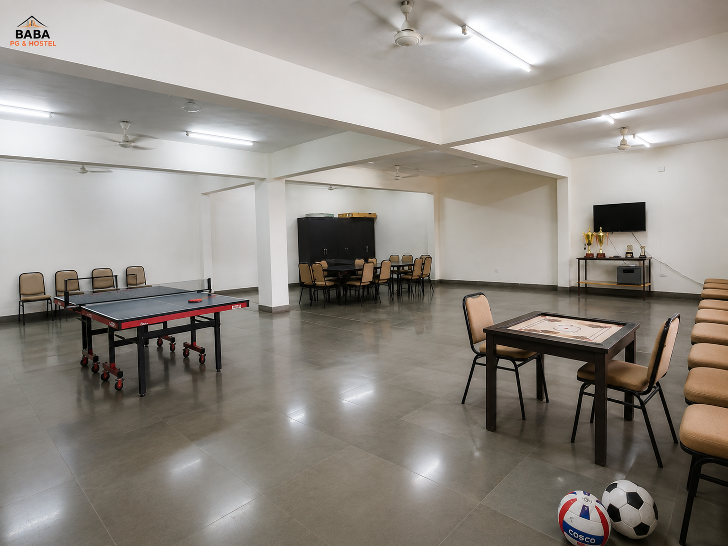 Common area at BABA PG & HOSTEL, boys hostel in Jaat Colony Dankaur