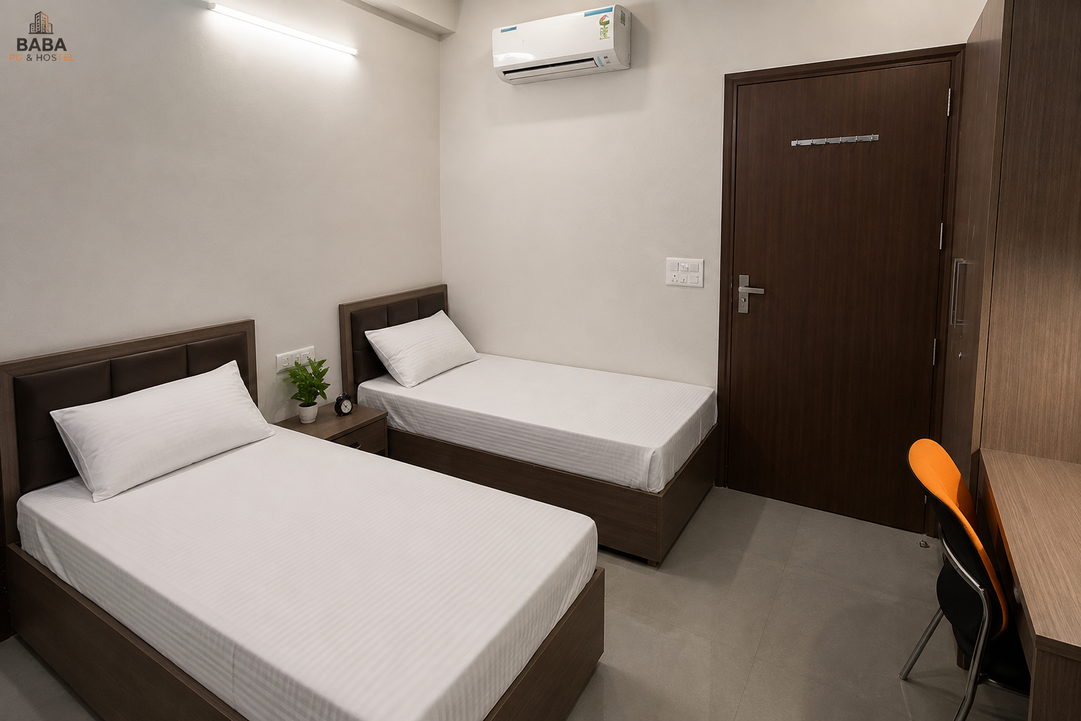 Double sharing room at BABA PG & HOSTEL Dankaur
